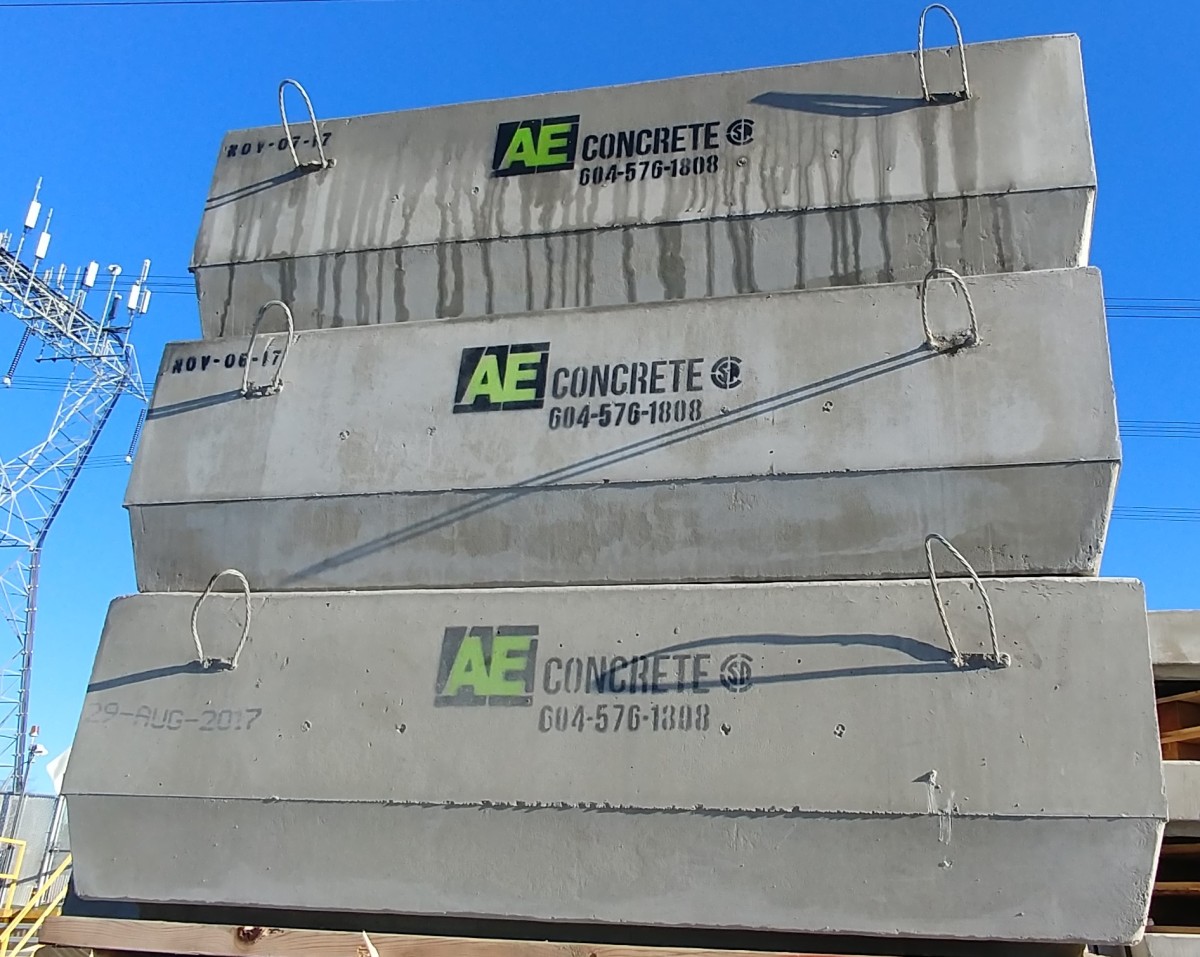 Concrete Panel Riser 1.5m Comm Riser 450 High - AE Concrete Products Ltd.