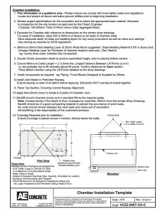 Chamber & Vault Installation Template - AE Concrete Products Ltd.